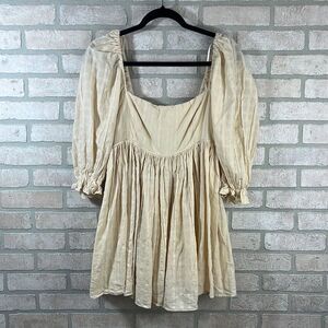 MABLE Cream Babydoll Dress- Size M